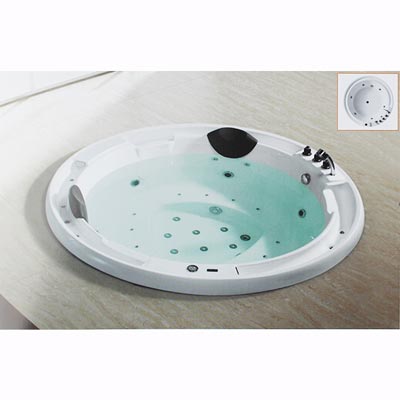Bồn tắm xây massage Daelim W-5008 (2080x2080x840)