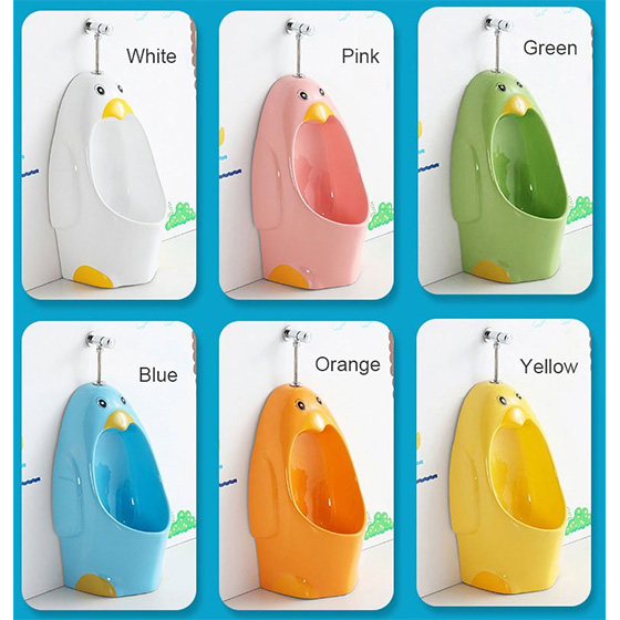 Bồn tiểu trẻ em màu hồng MKT-302P ( Đã bao gồm van nhấn tay) - Image 3