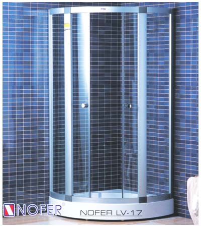Cabin tắm đứng Nofer LV-32P (Ngọc trai-Kính màu-1490x1000x2150mm) - Image 3