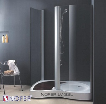 Cabin tắm Nofer LV-25P (Đế ngọc trai-Kính màu-1050x1050x2050mm) - Image 3