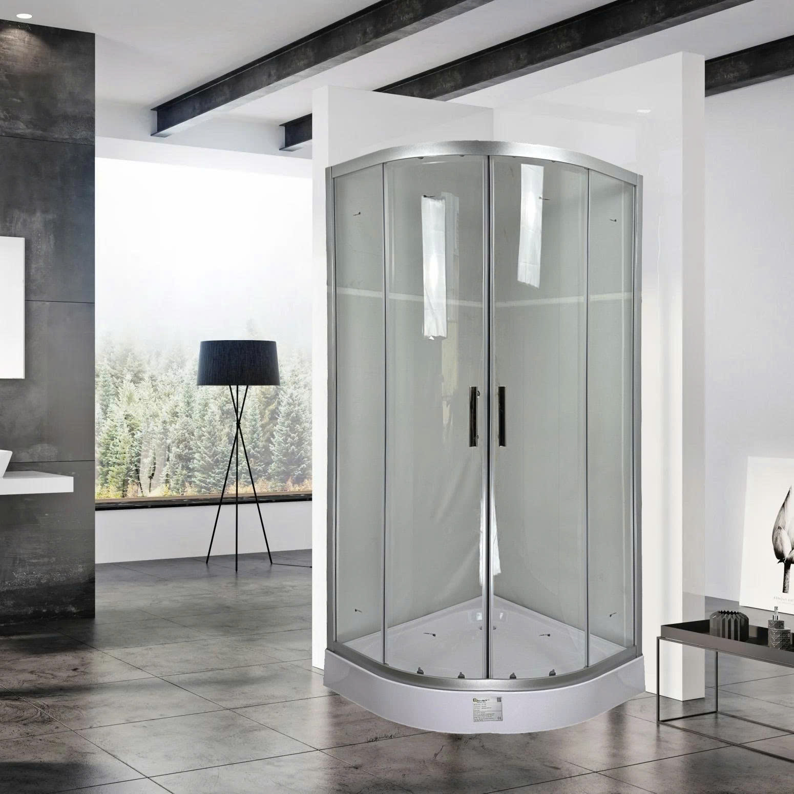 Cabin tắm vách kính GOVERN JS-8120A (900x900x2050 mm)