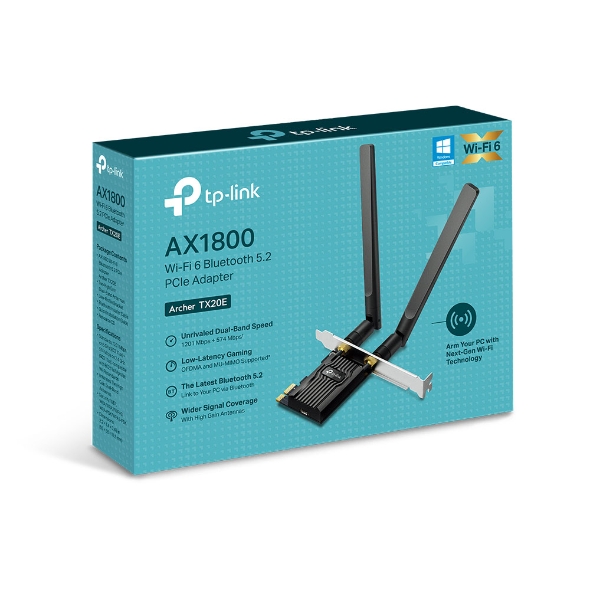 Cạc mạng WiFi 6 + Bluetooth 5.2 TP-Link Archer TX20E PCIe Adapter - Image 2