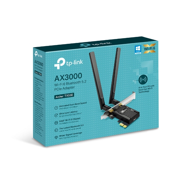 Cạc mạng WiFi + Bluetooth TP-Link Archer TX55E PCI Express - Image 2