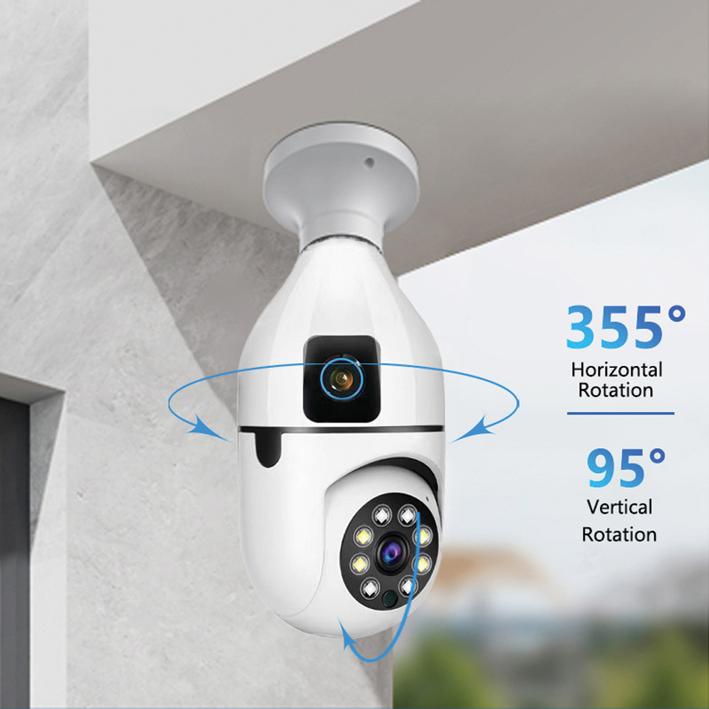 Camera Yoosee Bóng Đèn 2 Mắt Cao Cấp - Ảnh 5