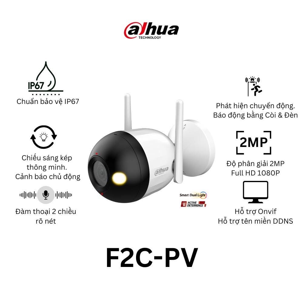 Camera DAHUA DH-F2C-PV (Wifi thân 2MP, Loa mic) - 2