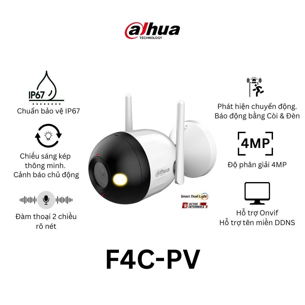 Camera DAHUA DH-F4C-PV (Wifi thân 4MP, Loa mic) - 2