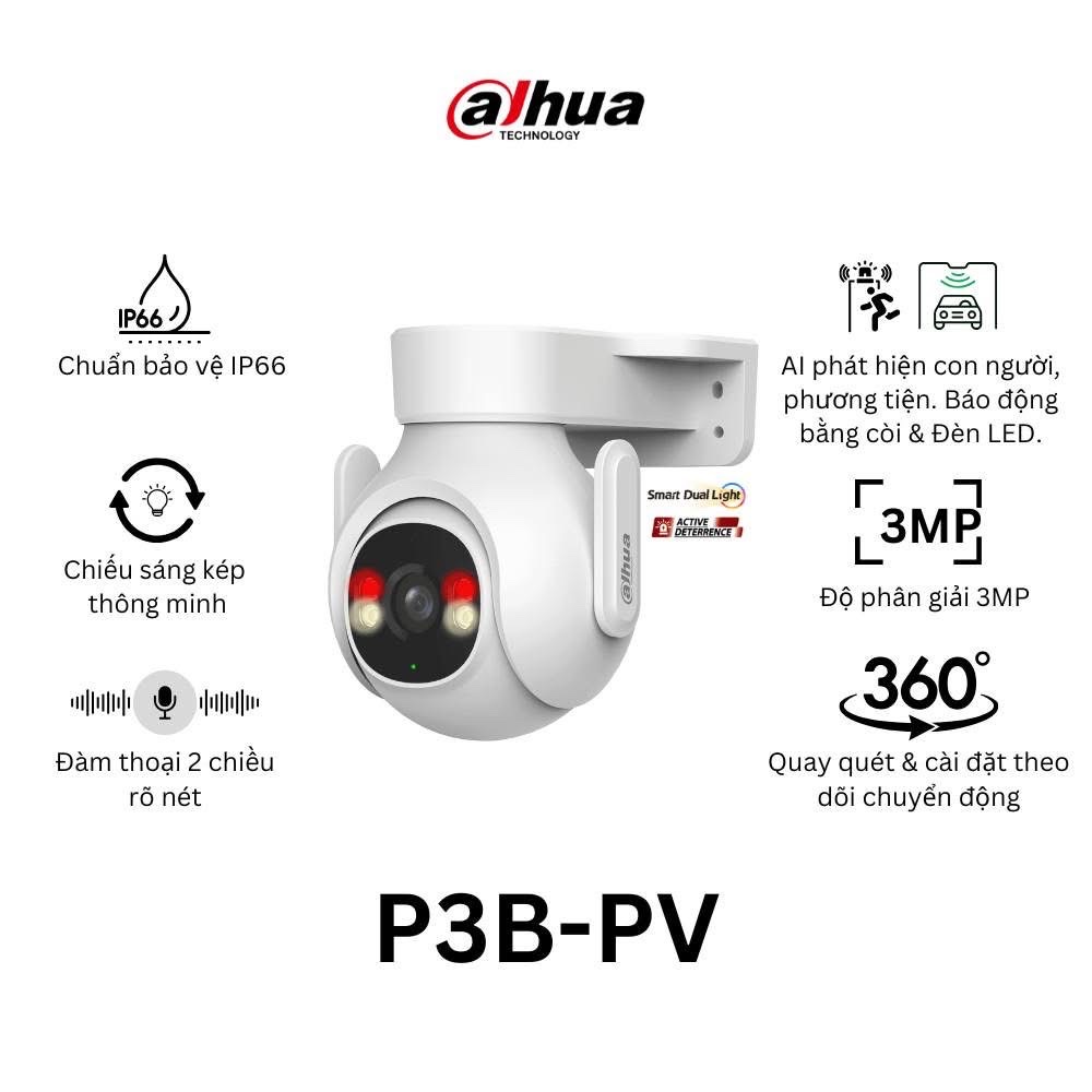 Camera DAHUA DH-P3B-PV (Wifi quay quét 3MP) - 3