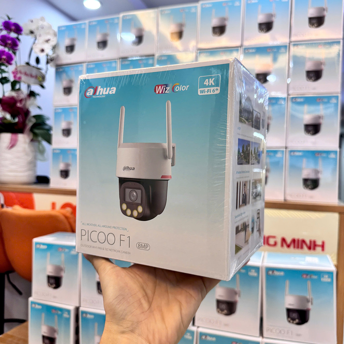 Camera DAHUA DH-P8F-PV (Wifi quay quét 8MP, WizColor đêm như ngày) - 2