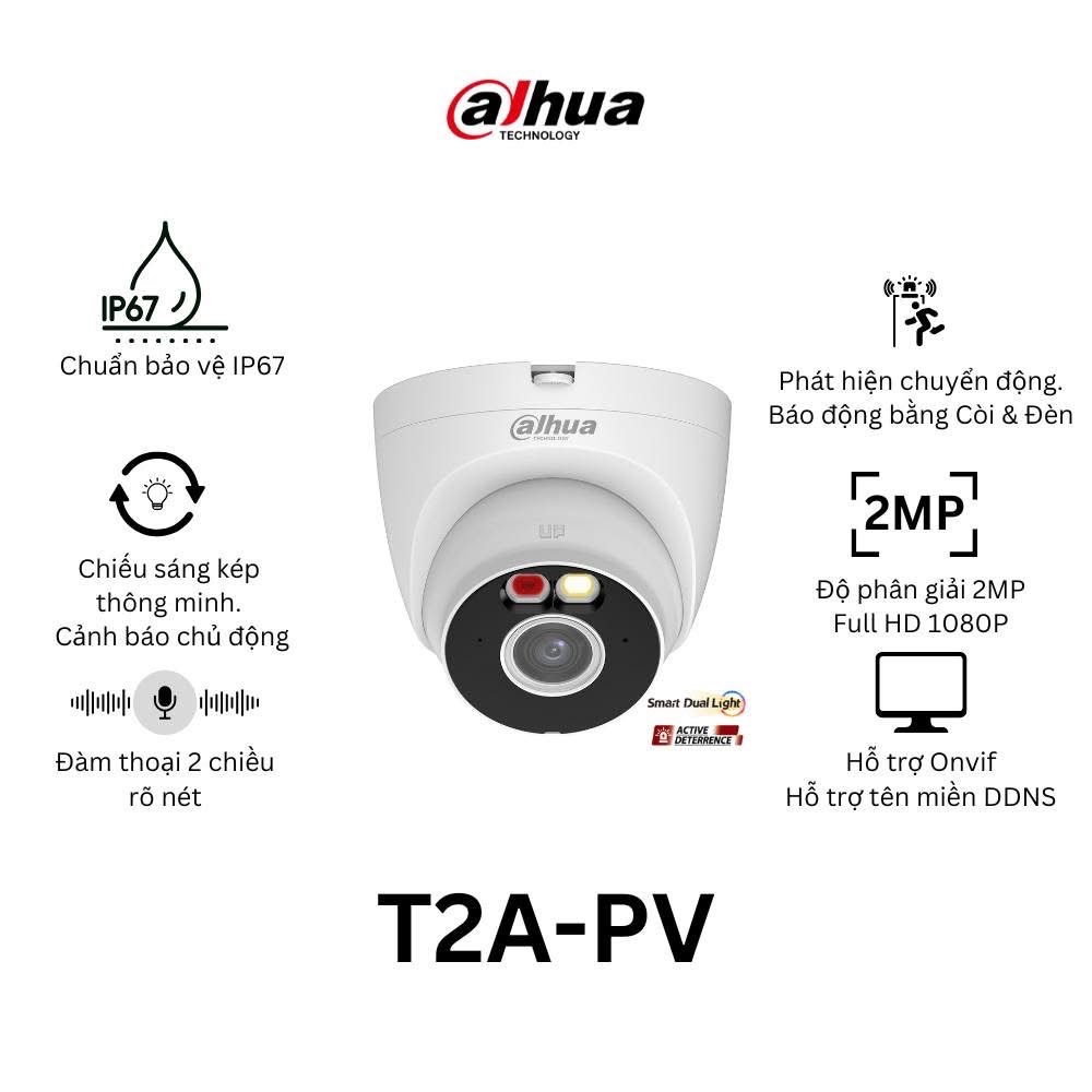 Camera DAHUA DH-T2A-PV (Wifi Dome 2MP, loa mic, báo động) - 3