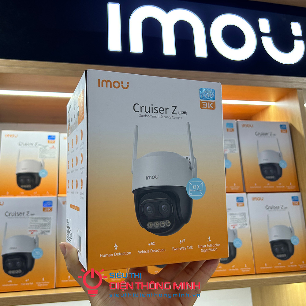 Camera IMOU IPC-S7DP-5M0WEZ Cruiser Z (Wifi quay quét 5MP, mắt kép Zoom 12X) - 3