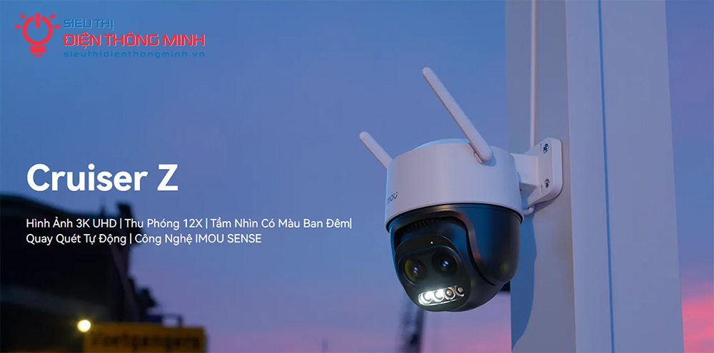 Camera IMOU IPC-S7DP-5M0WEZ Cruiser Z (Wifi quay quét 5MP, mắt kép Zoom 12X) - 4