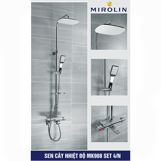 Cần nối sen cây tắm Mirolin MK-668C-Set 3 (Bát 20x20cm) - Image 4