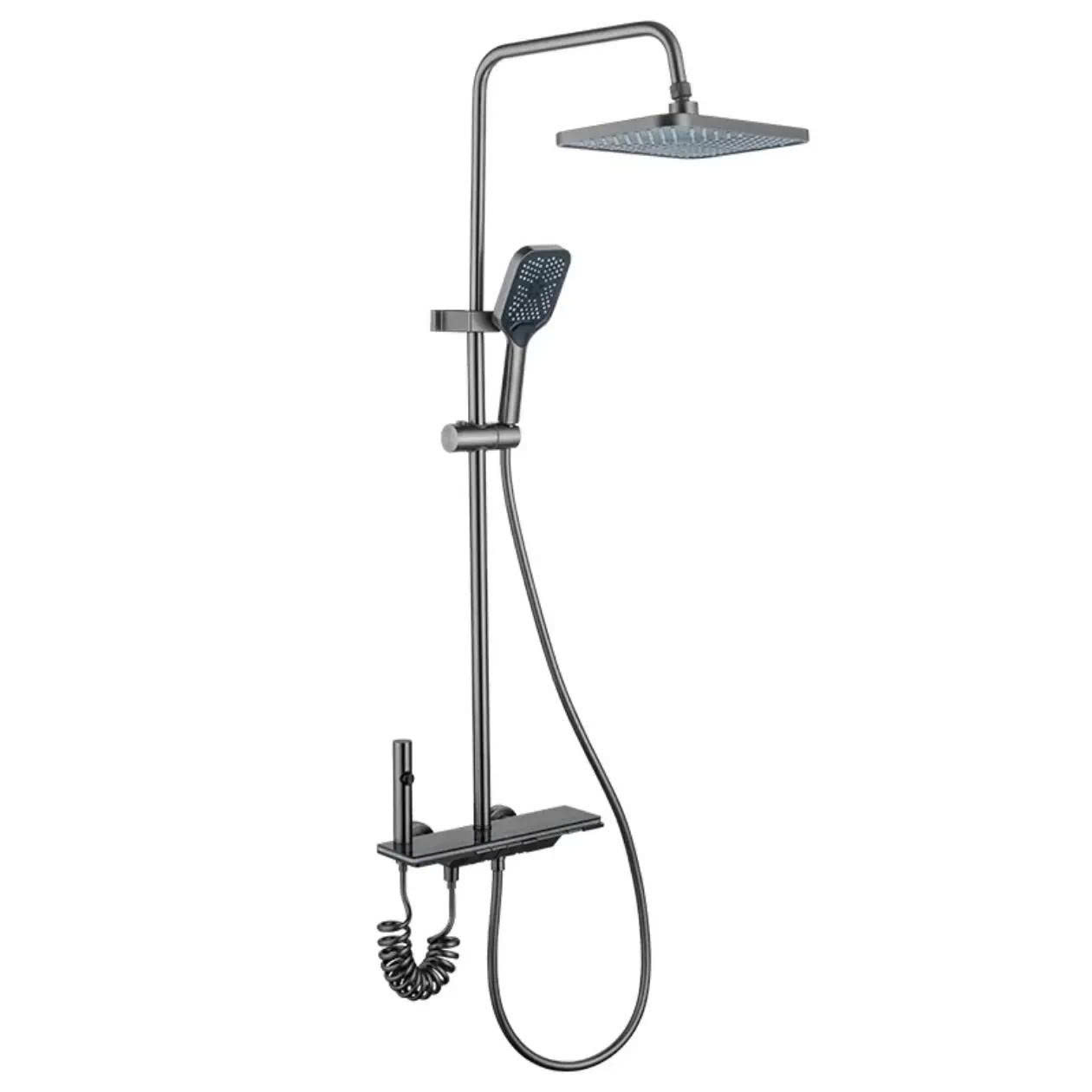 Cây sen tắm nóng lạnh inox 304 mờ vuông HM-9530 - Image 3