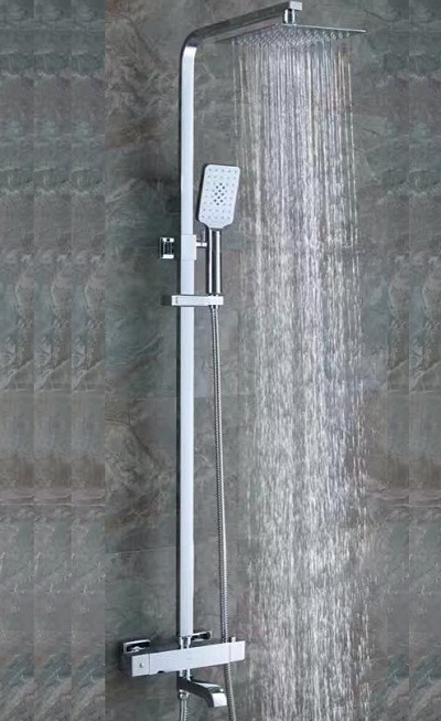 Cây sen tắm nóng lạnh inox 304 mờ vuông HM-9530 - Image 4