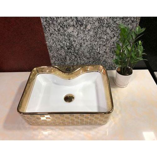 Chậu đá mỹ nghệ tự nhiên tròn màu xanh BST19 (D42) - Image 3