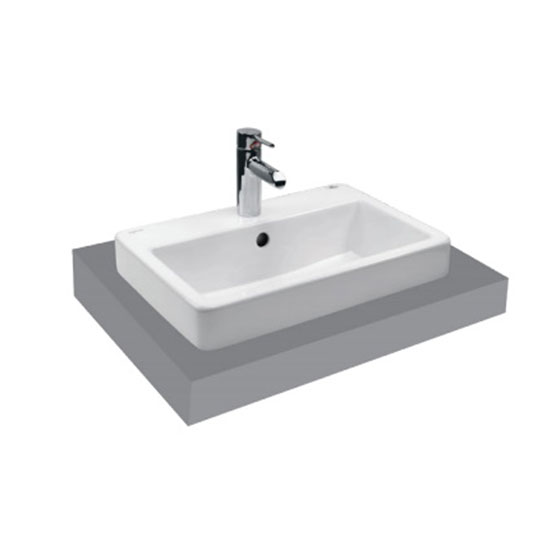 Chậu đặt bàn đá 2 tầng màu nâu Viglacera US8-9GP05 - Image 6