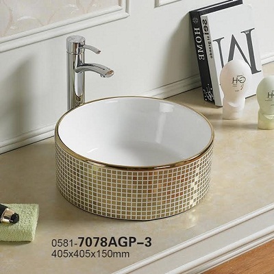 Chậu lavabo nghệ thuật DADA C-138BLGB (465x465x170) - Image 4