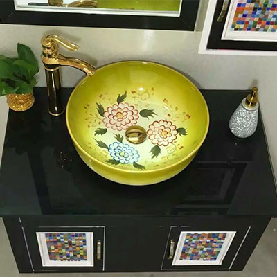 Chậu lavabo nghệ thuật DADA C-138BLGB (465x465x170) - Image 5