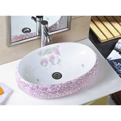 Chậu lavabo sứ nghệ thuật Gia Mỹ 803 (60x40x15cm)