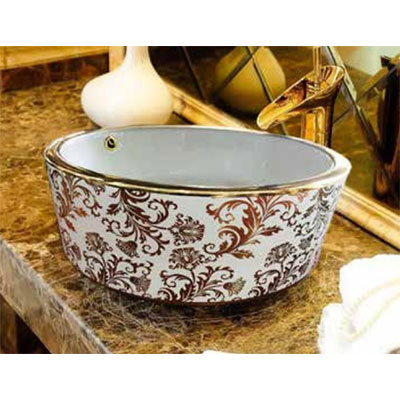 Chậu lavabo sứ nghệ thuật Gia Mỹ 809 (46x42x13cm) - Image 5