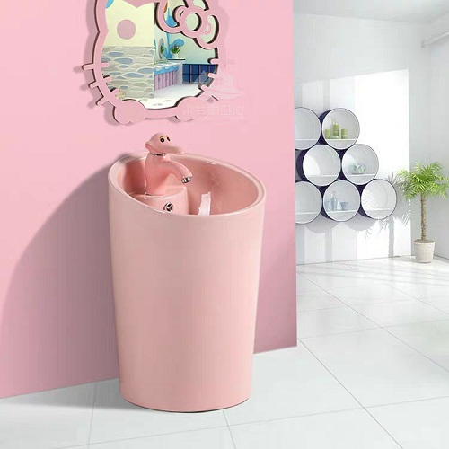 Chậu lavabo trẻ em màu trắng Miken MKC-5001W - Image 4