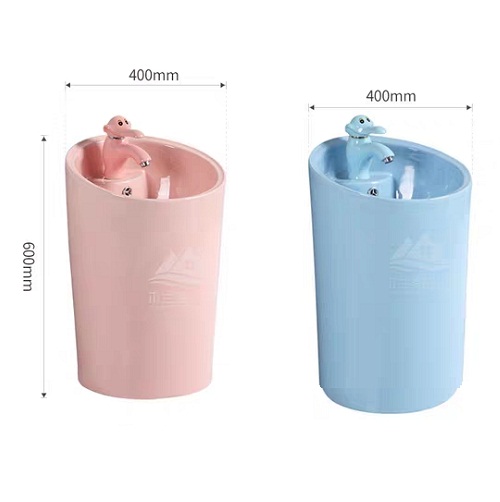 Chậu lavabo trẻ em màu trắng Miken MKC-5003W - Image 3