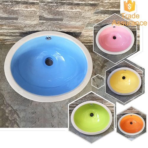 Chậu lavabo trẻ em màu vàng Miken MKC-5002Y - Image 5