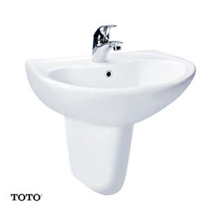 Chậu Lavabo tròn âm bàn TOTO Nhật nội địa NW1 L530 - Image 5