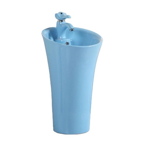 Chậu liền chân treo tường màu vàng trẻ em Miken MKC-0110Y - Image 3