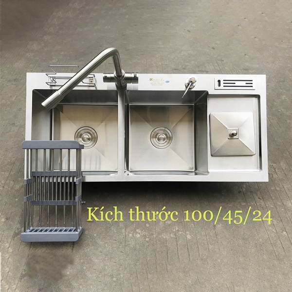 Chậu rửa bát 1 hố có bàn Kagol P7340 (73x40x22cm) - Image 5