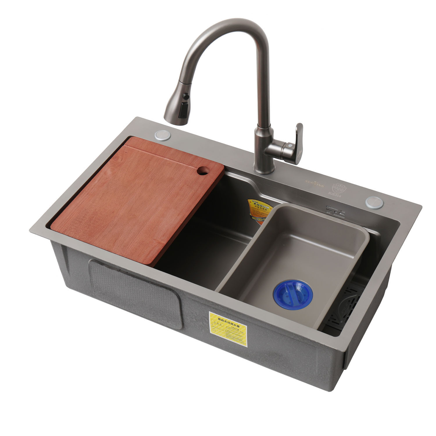 Chậu rửa bát 1 hố đúc liền khối Homaya 77545 - Image 5