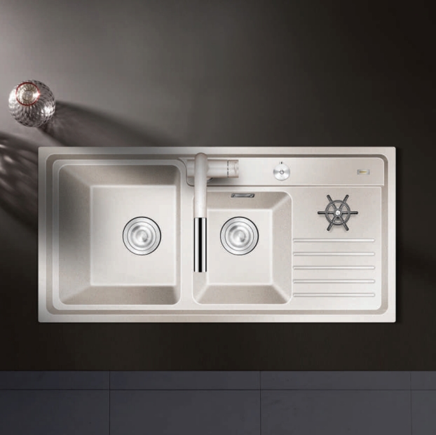 Chậu rửa bát 1 hố Geler GL Eco 5546 (550x460x220mm) - Image 4
