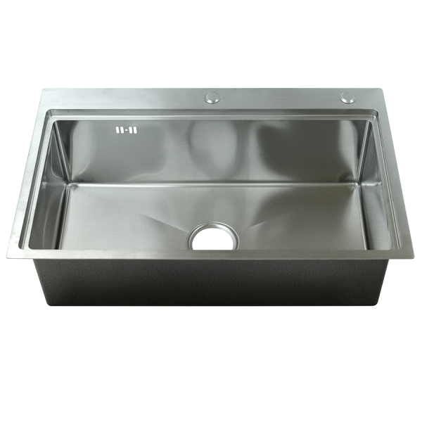 Chậu rửa bát 1 hố Handmade Picenza HM 7646 (762x465x230 mm)