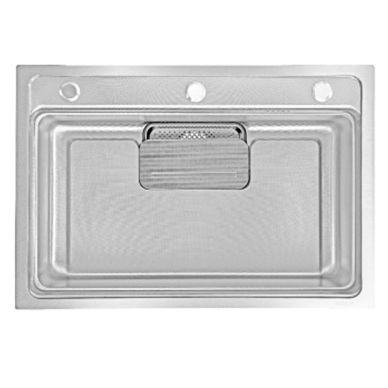 Chậu rửa bát 1 hố Inox 304 bóng GRUNDER GR-8245MC (820x450x220 mm) - Image 5