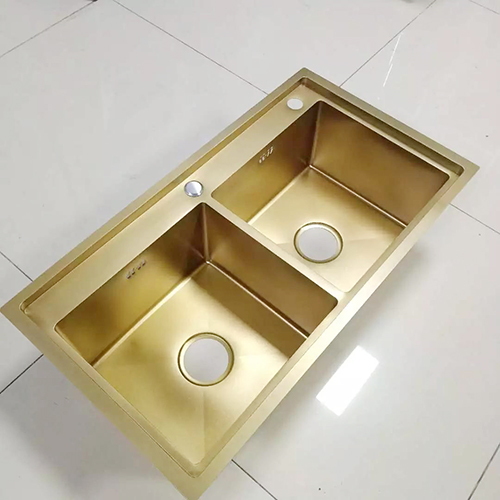 Chậu rửa bát 1 hố Inox 304 mạ vàng hình tròn Miken MKRB-4040GM (400x400x190 mm) - Image 3