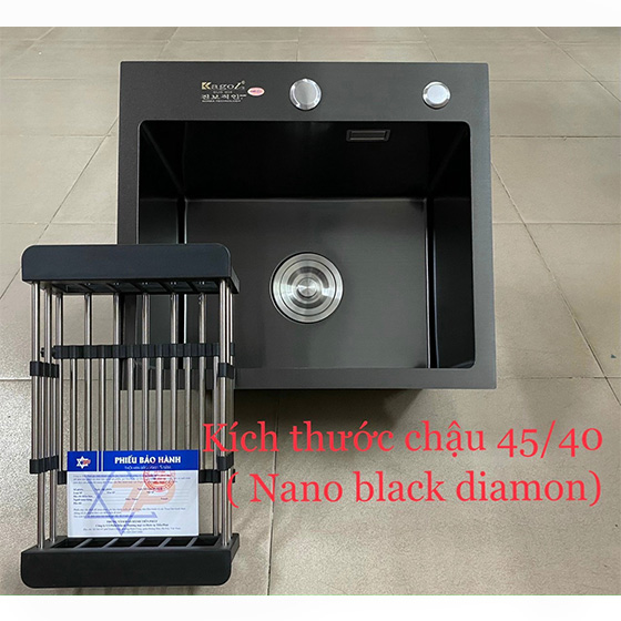 Chậu rửa bát 1 hố Inox SUS 304 Kagol KG 7848 (78x48cm) - Image 3