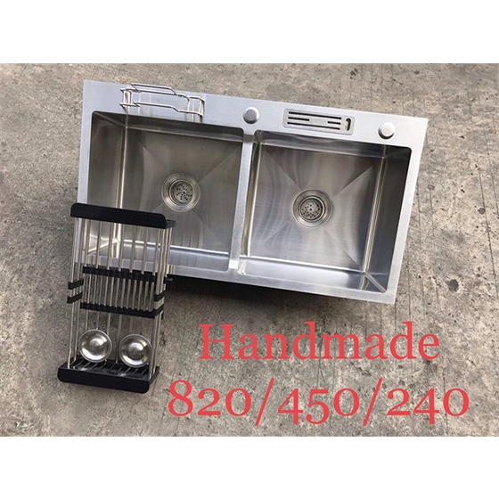 Chậu rửa bát 1 hố Inox SUS 304 nano black màu đen Kagol KG 7848B - Image 3
