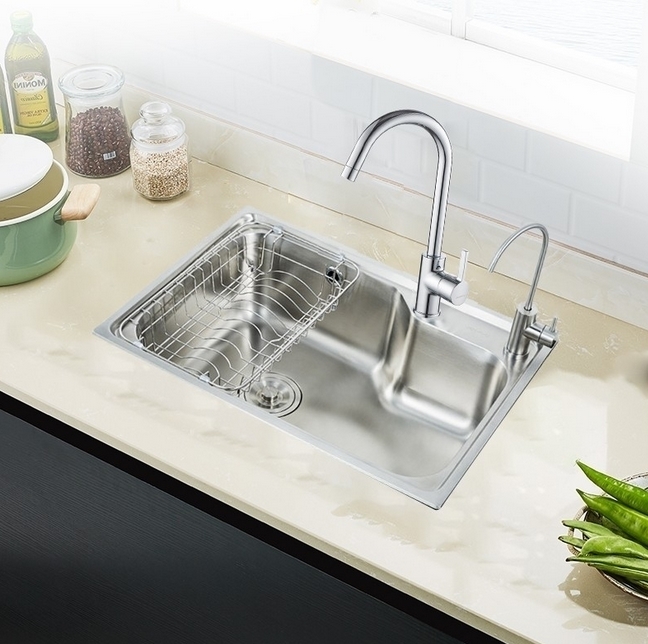 Chậu rửa bát 1 hố JOMOO 06203-BZ-1 (78x48x22) - Image 3