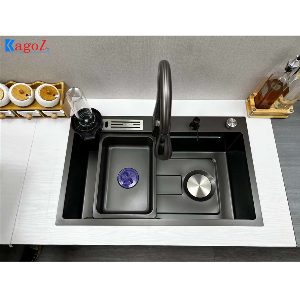 Chậu rửa bát 1 hố Kagol KG7546 (75x46x22 cm) - Image 3