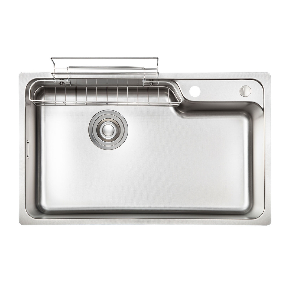 Chậu rửa bát 1 hố Kluger KF7850FS Basic (780x500x230mm) - Image 3