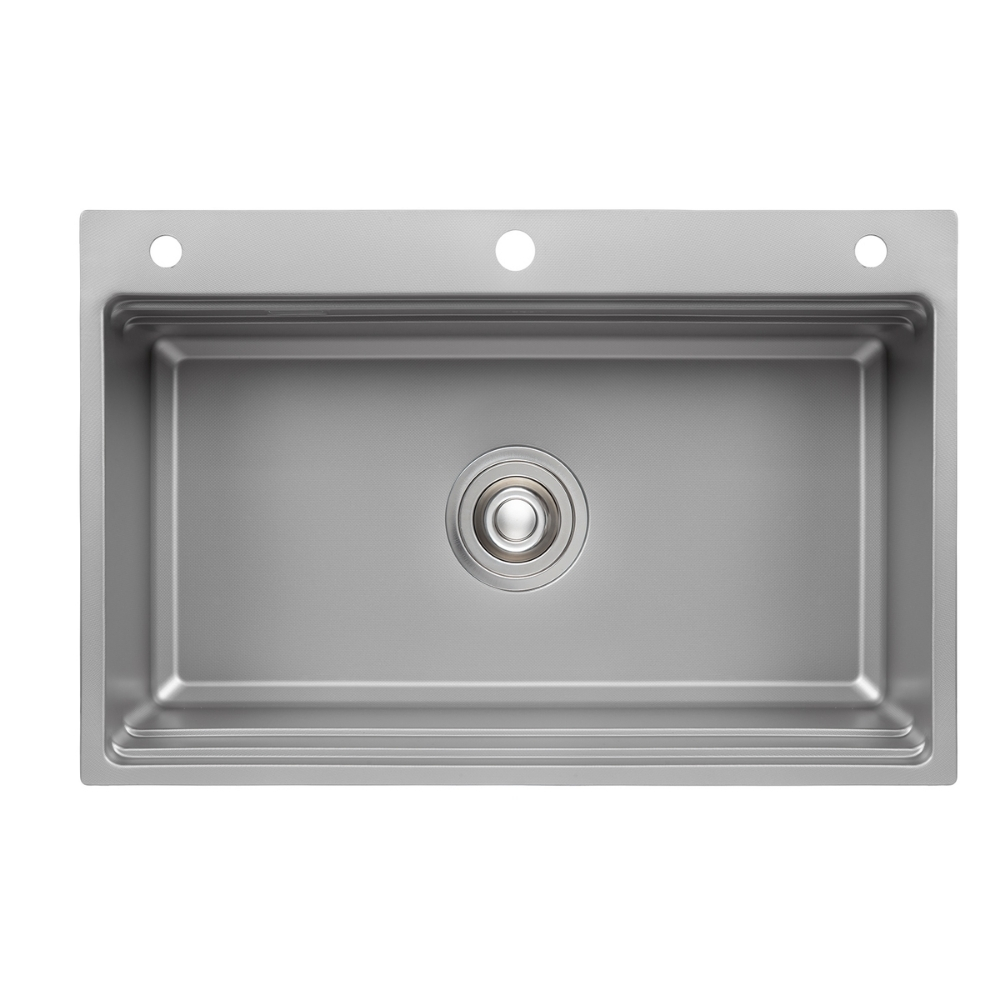 Chậu rửa bát 1 hố Kluger KF7850FS Basic (780x500x230mm) - Image 4
