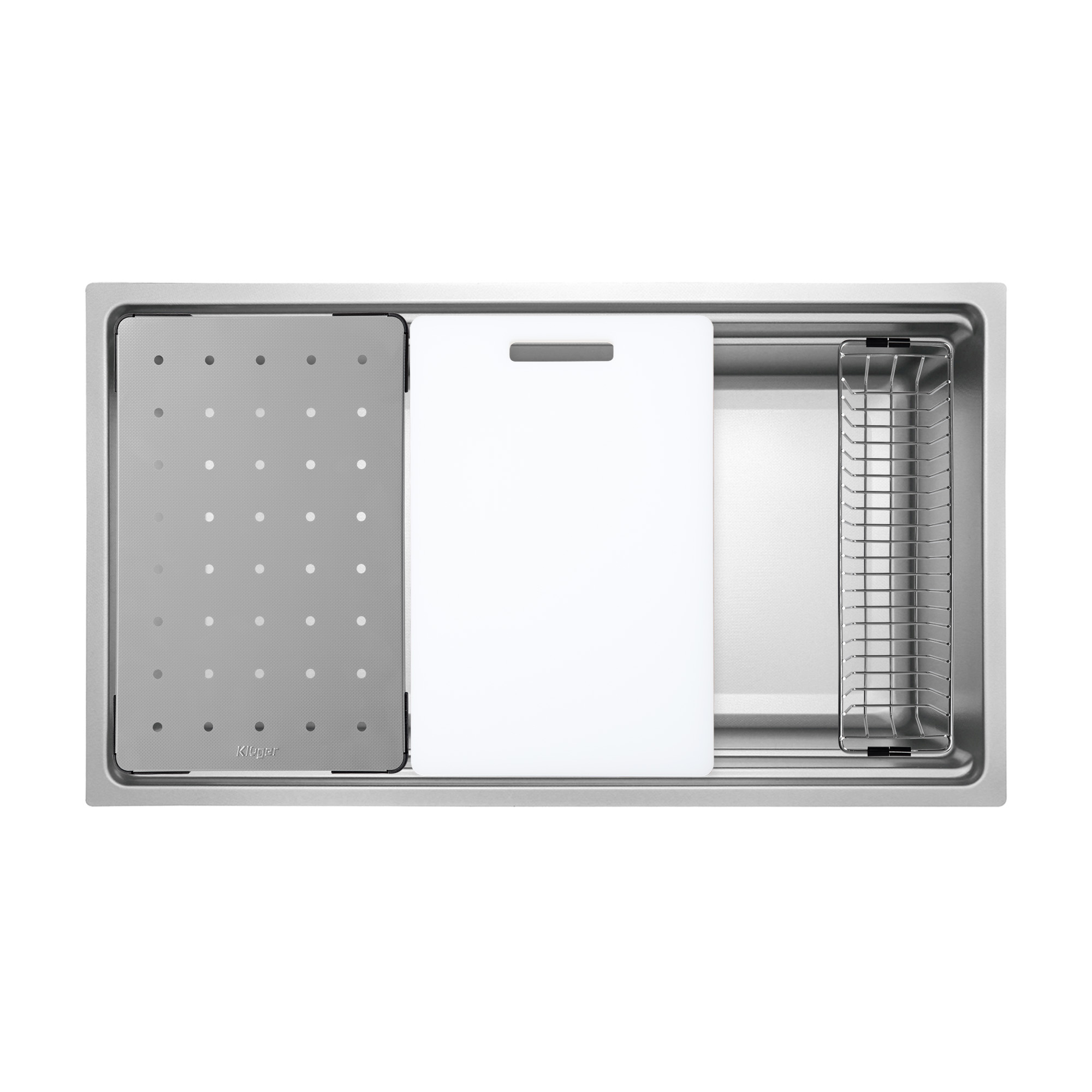 Chậu rửa bát 1 hố Kluger KF8850FS Basic (880x500x230mm) - Image 5