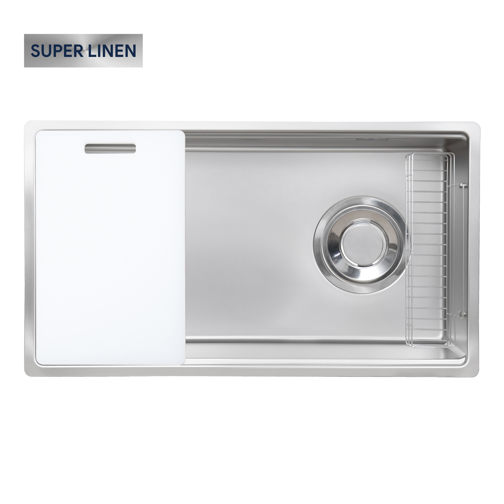 Chậu rửa bát 1 hố Kluger KT8050FS-S80 (800x500x220mm) - Image 3
