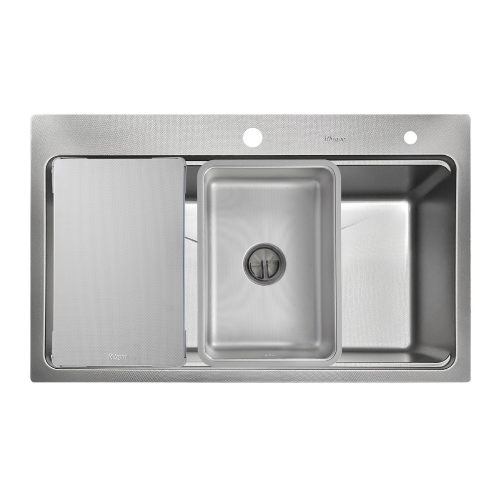 Chậu rửa bát 1 hố Kluger KT8050FS-S80 (800x500x220mm) - Image 4