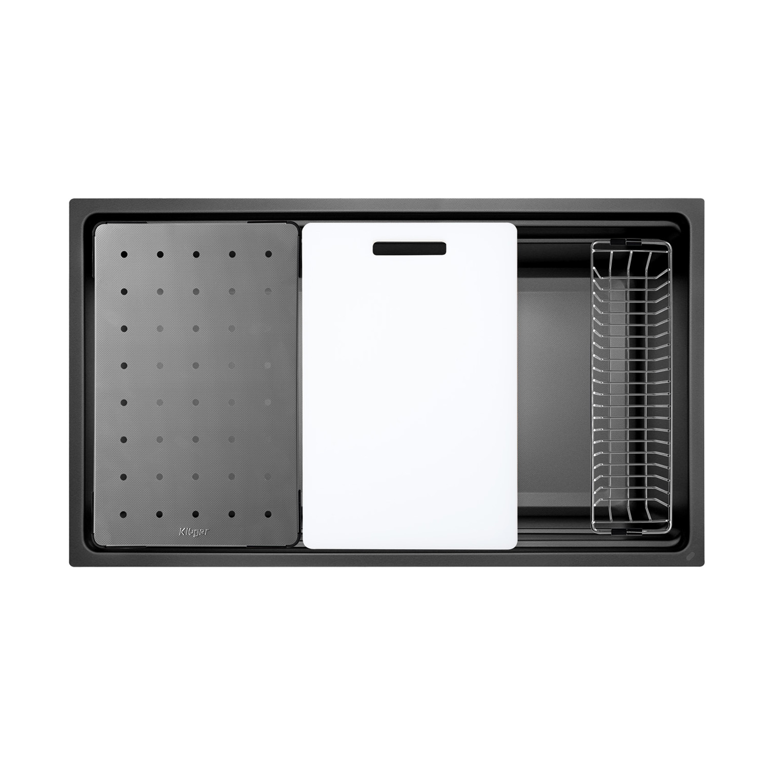 Chậu rửa bát 1 hố Kluger KU8844FS Plus (880x445x220mm) - Image 3