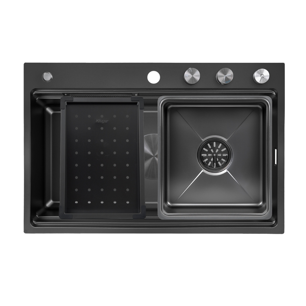Chậu rửa bát 1 hố Kluger KY7545FS-S75 (750x450x205mm) - Image 5