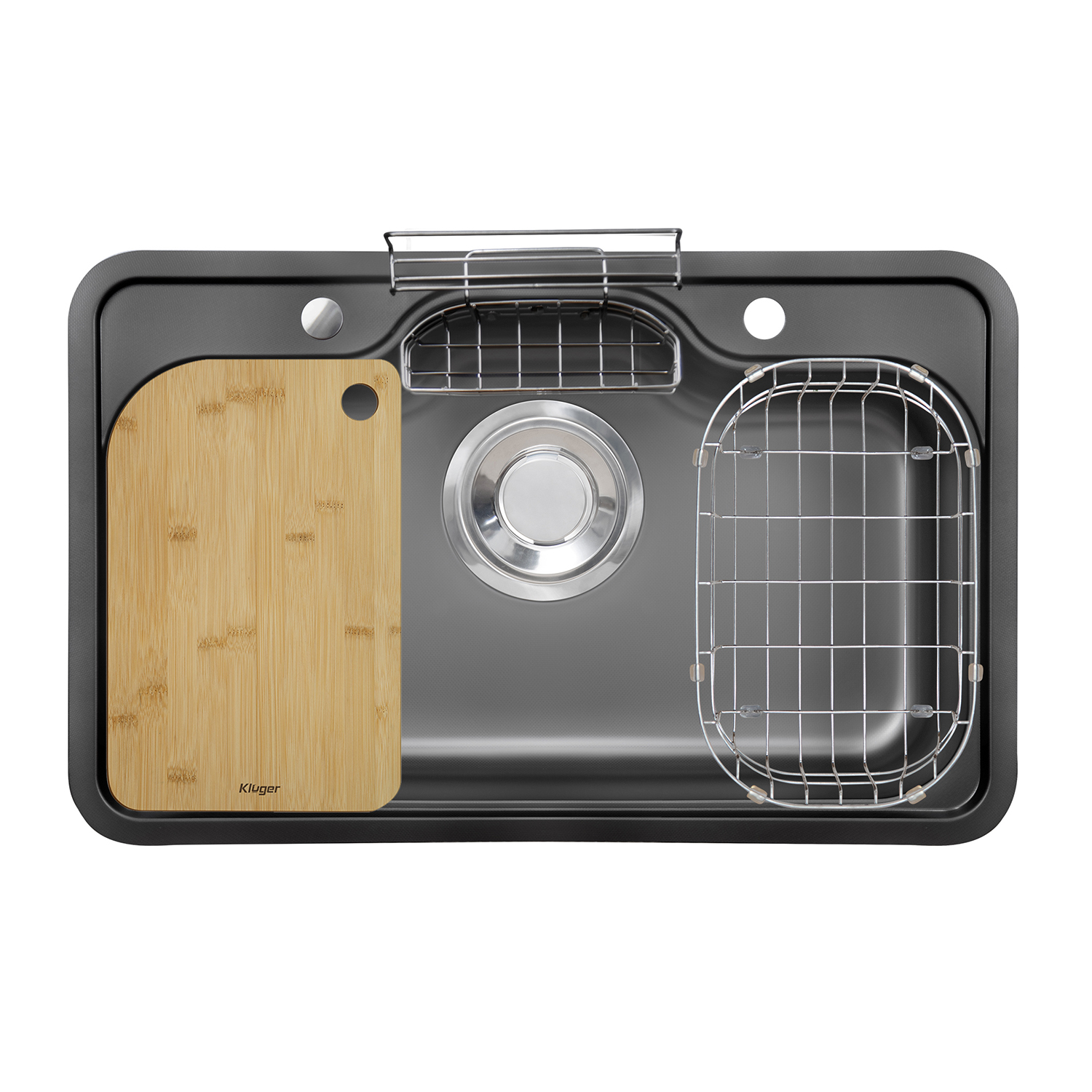 Chậu rửa bát 1 hố Kluger KY8045SL Plus (W800 x D450 x H205mm) - Image 5