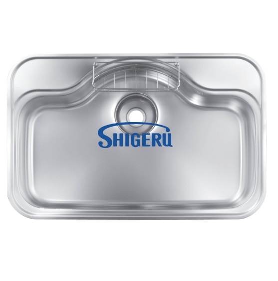Chậu rửa bát 1 hố lớn nội địa Nhật Bản Shigeru LE JSL-K 3F FS (Inox 304 sần) - Image 4