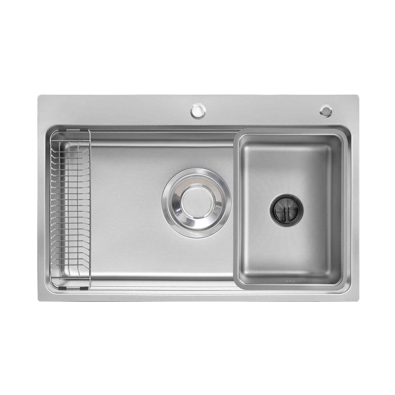 Chậu rửa bát 1 hố màu đen Kluger KG7644FB Plus (760x445x220mm) - Image 4