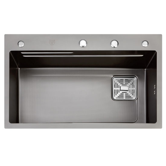 Chậu rửa bát 1 hố Nano GRUNDER GR-7546MC (750x460x220mm) - Image 5